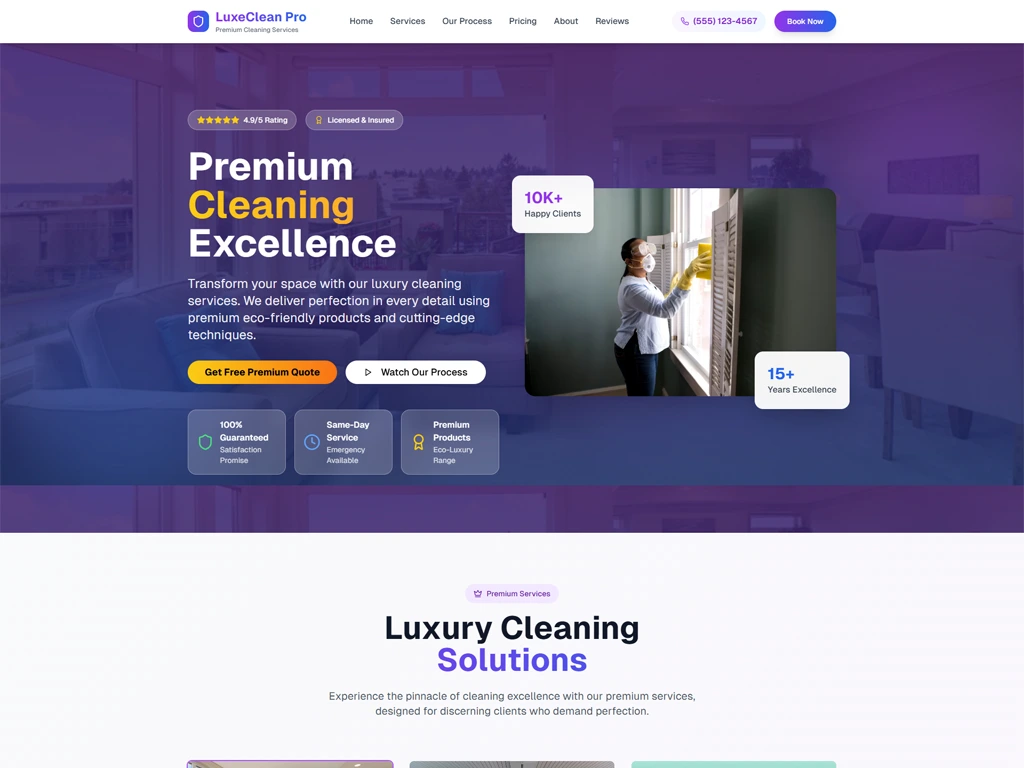 Sparkling Spaces Website